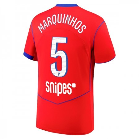 Paris Saint-Germain Marquinhos 5 Alternativní 2025-26 - Fotbalové Dresy (S/S) Paris Saint-Germain Marquinhos 5 Alternativní 2025-26 - Fotbalové Dresy (S/S)